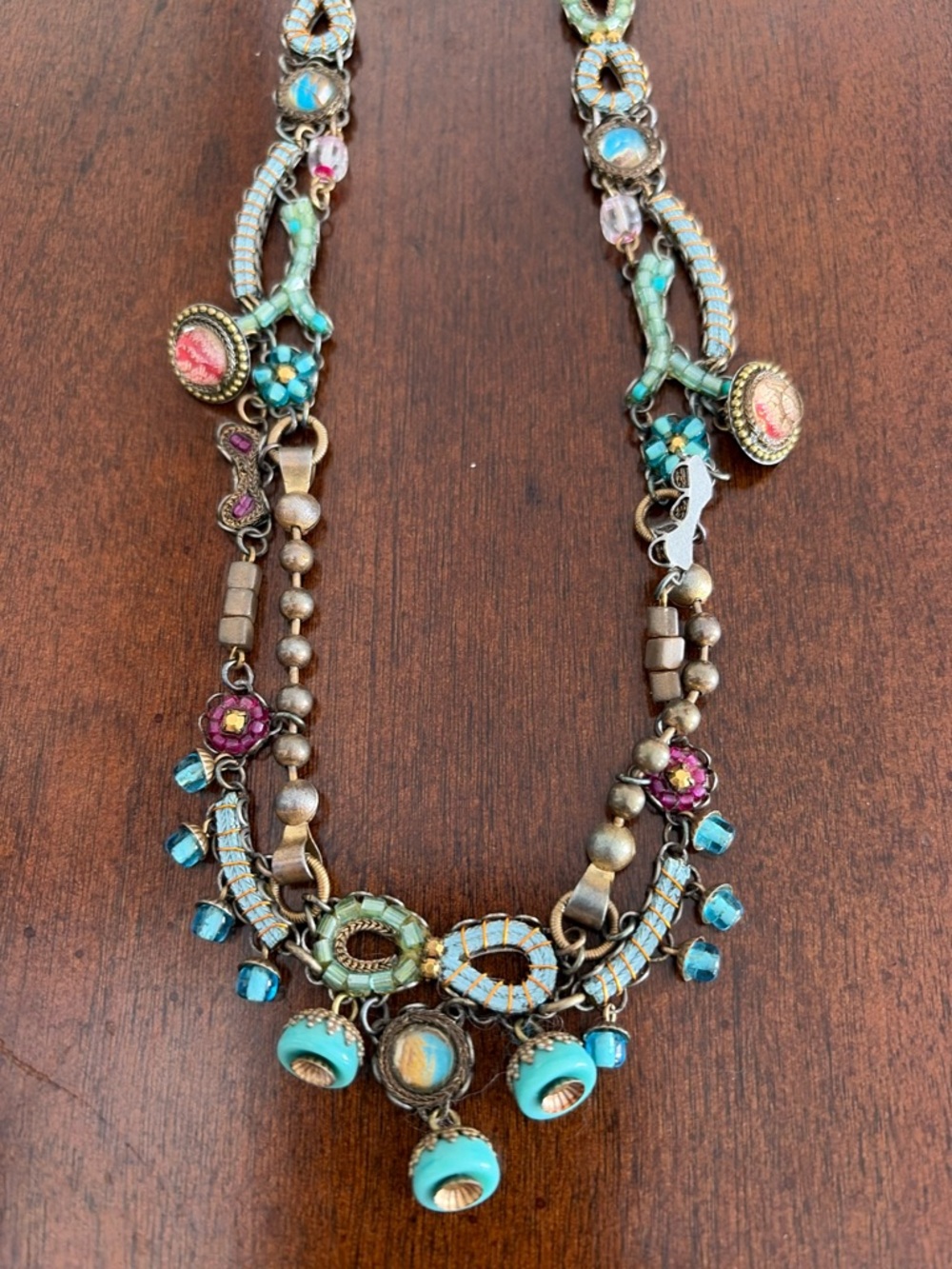 Vintage-Inspired Multicolor Statement Necklace - Ayala Bar